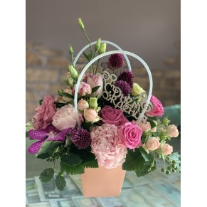 Композиция Сумочка Pink Pion