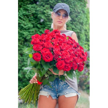 Букет Троянд Гран При 71 шт.