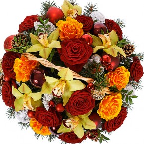 Корзина " Новогодний салют"