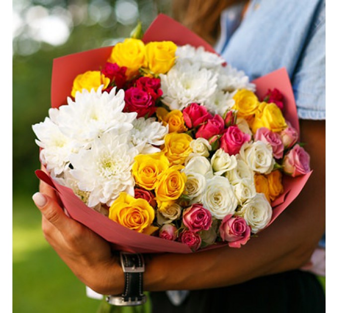 Особливий Букет "Поцілунок на удачу!" - Доставка по Києву