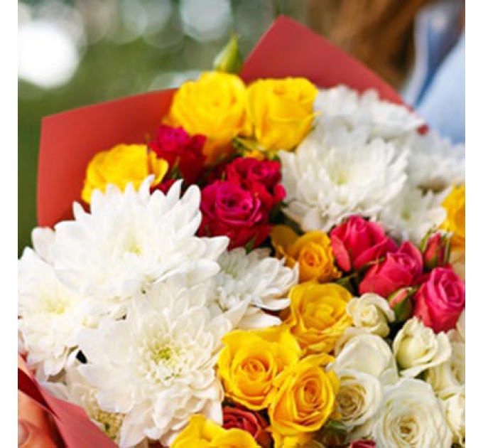 Особливий Букет "Поцілунок на удачу!" - Доставка по Києву