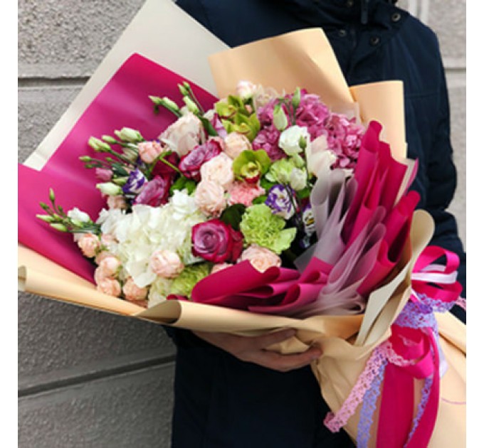 Гигантский букет "Нежное сердце!"