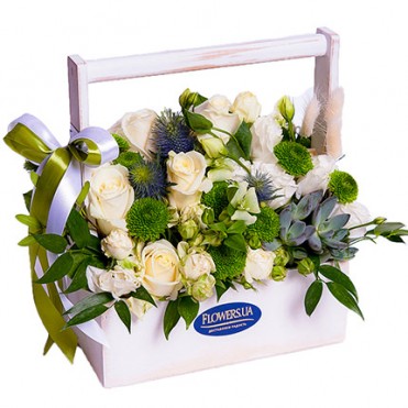 Композиция в кашпо "Счастье!"