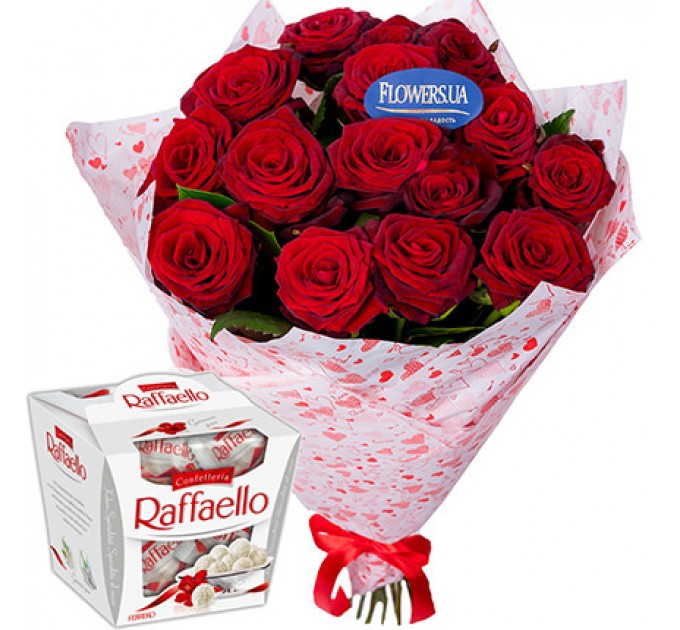 Букет от Св.Валентина! + "Raffaello"
