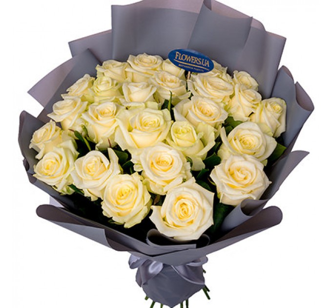 Букет "25 білих троянд"