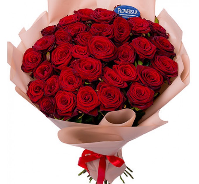 Букет из 35 красных роз