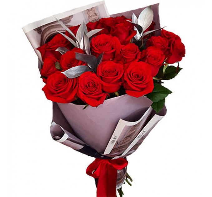 Срібна колекція "25 червоних троянд"