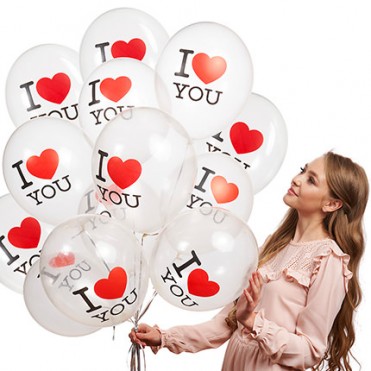 Коллекция шариков "I love U" - 5 шариков