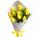 Весняний букет "9 жовті тюльпани"