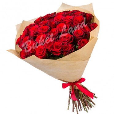 39 красных роз Гран При 60 см