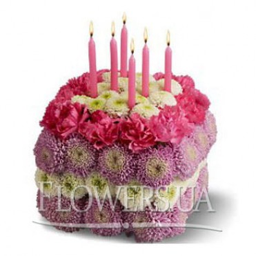 Квітковий тортик