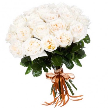 Букет з 25 піоноподібних троянд