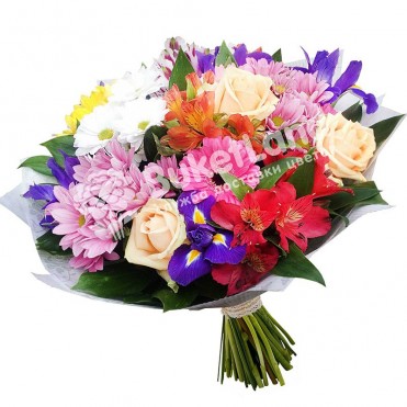 Букет цветов «Первый поцелуй»