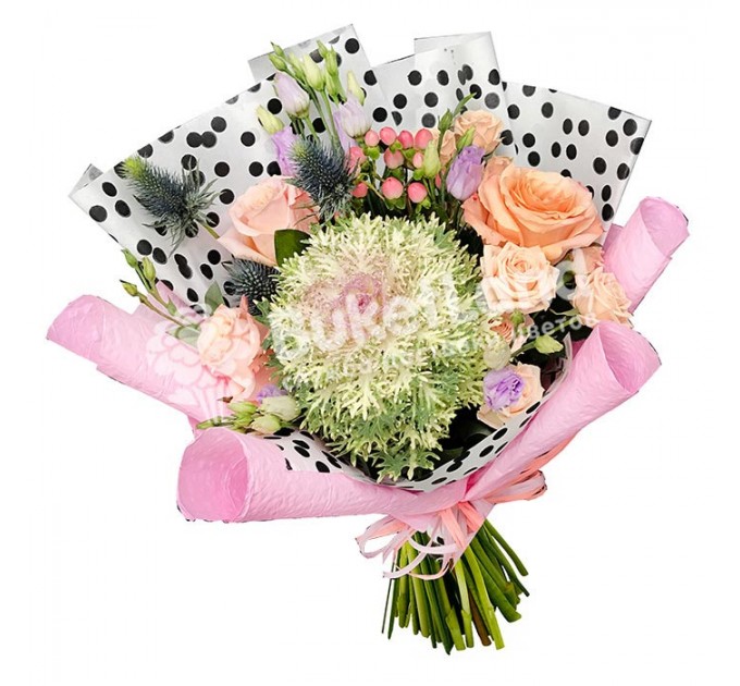 Букет цветов «Сладкая вата»