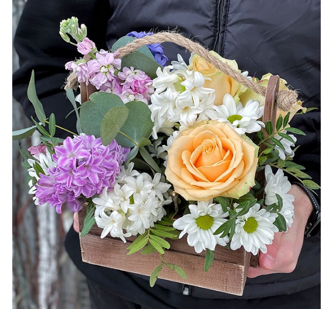 Композиція в дерев'яному ящику «Angels»