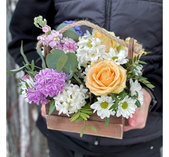 Композиція в дерев'яному ящику «Angels»