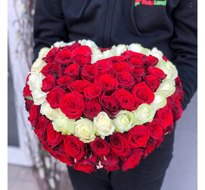 Композиція в коробці «Від серця до серця»