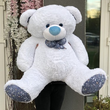 М'яка іграшка «Ведмедик Зефір» 150 см (білий)