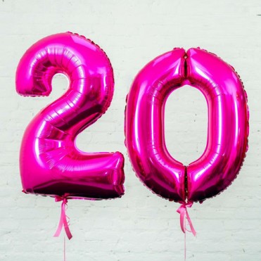 Набор из двух больших шариков цифр в ассортименте