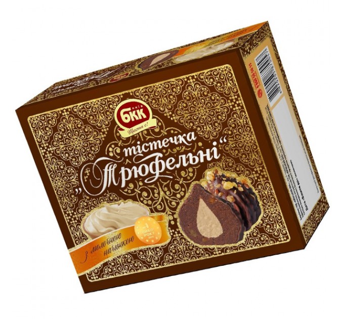 Тістечка БКК Трюфельні з молочною начинкою 450г
