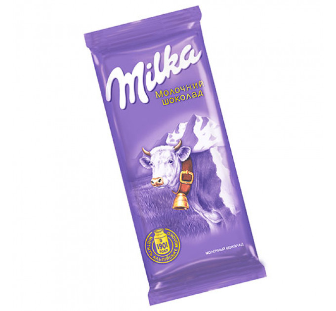 Шоколад Milka молочний без добавок 90г